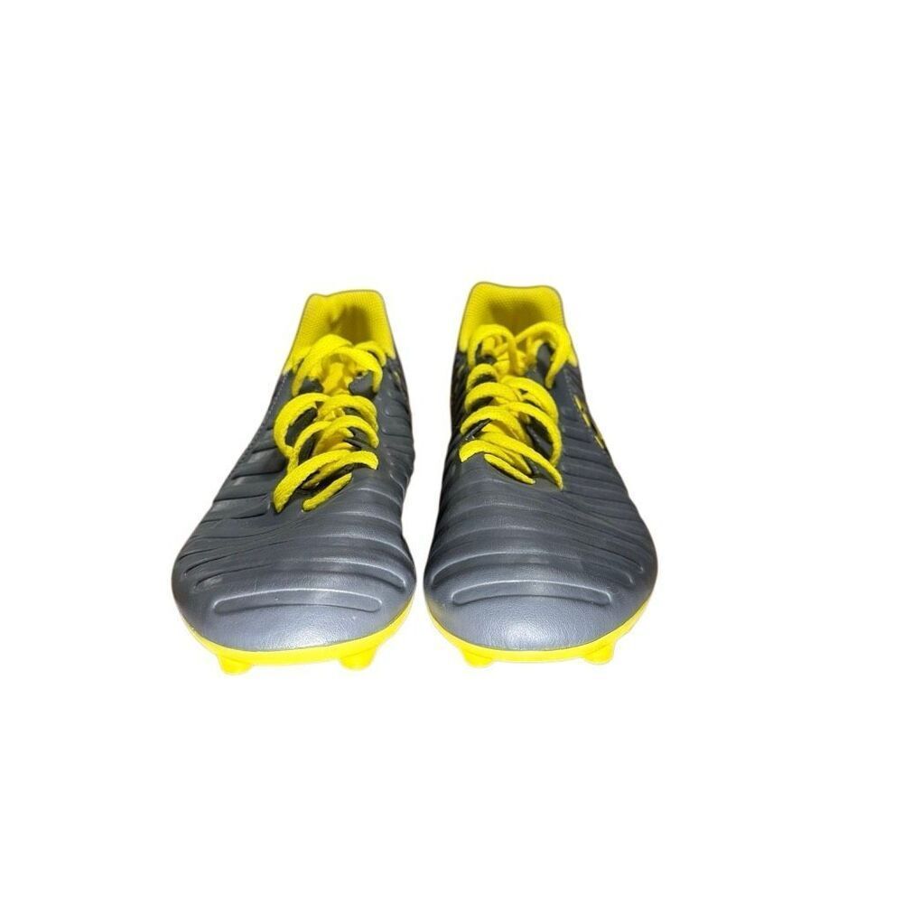 NIKE Tiempo Soccer Cleats SIZE 5.5 YOUTH GRAY/YELLOW AO2300-070 Football - Picture 8 of 8